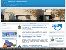 Tablet Screenshot of comune.camponogara.ve.it